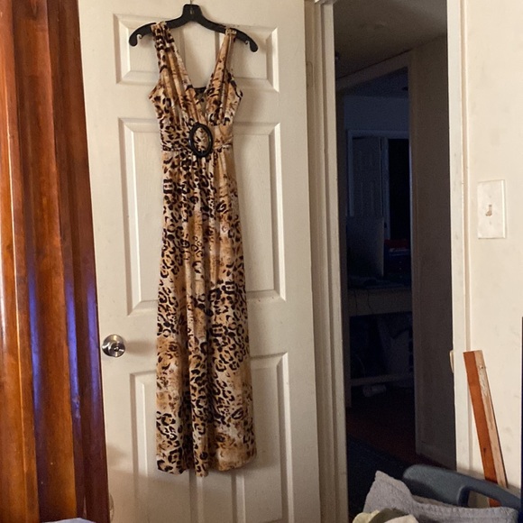 Animal print long dress looks like belt - Picture 3 of 8